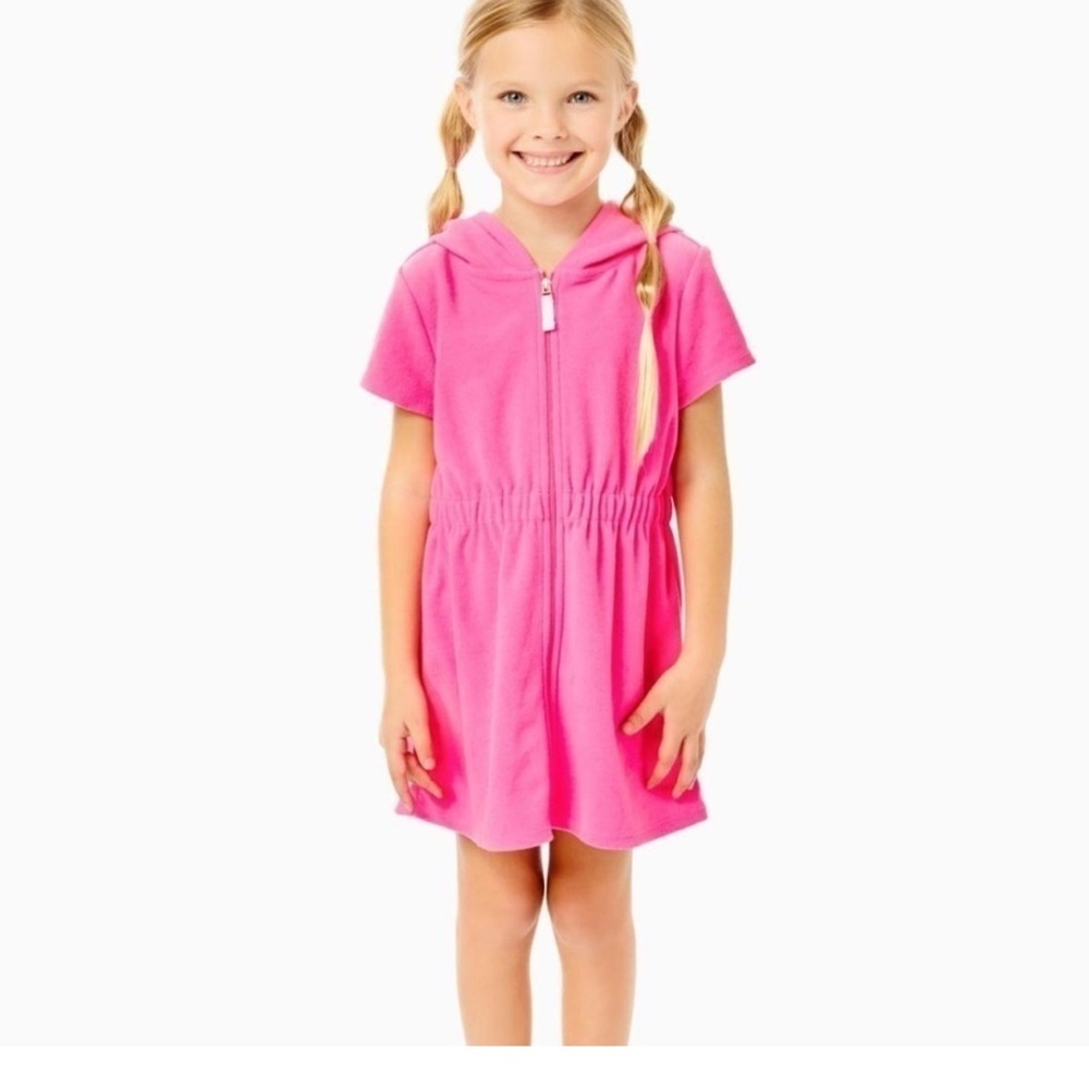 Lilly Pulitzer Bright Pink Kids Casual Dress